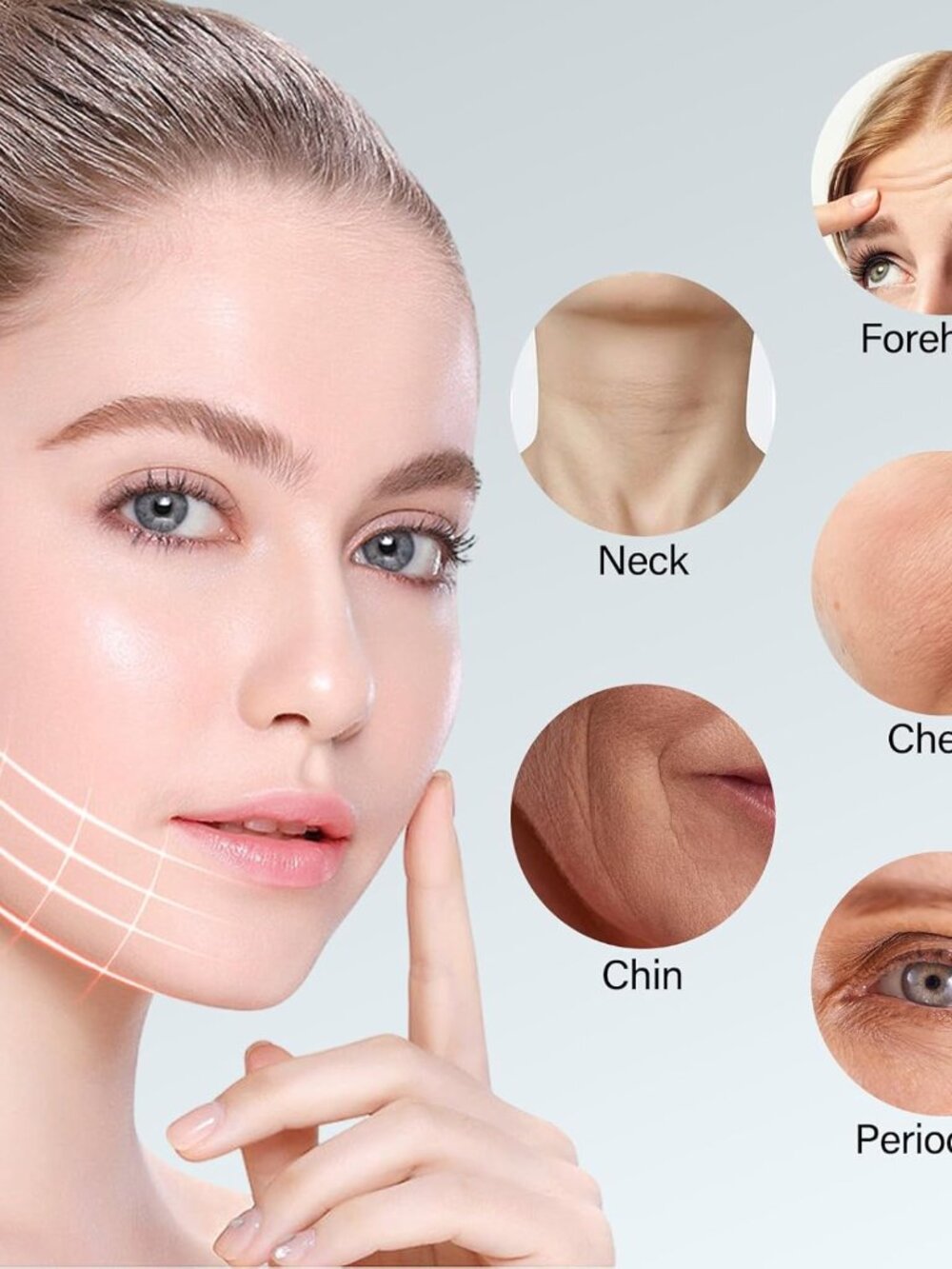 Red Light Therapy for Face, 7 Color LED Facial Light Therapy Wand for Skin Care - Picture 6 of 9